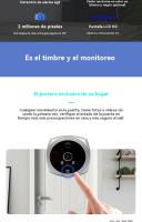 Mirilla electrónica puerta interfonos para casa Timbre inalambrico exterior con camara - details 2