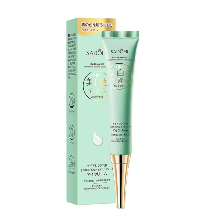 Crema para los Ojos de Nicotinamida SADOER Elimina Ojeras y Hinchazón, Hidrata y Belleza Coreana Cuidado de la Piel de Belleza - 1