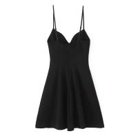 Vestido Retro de Moda para Mujer Diseño de Cuello en Corazón Vestido Mini con Tirantes Anchos - details 2