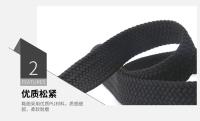 Cinturón elástico tejido para hombre y niña,3.3-3.4 CM de ancho, azul, negro, marrón, regalo de lujo, accesorios para vaqueros - details 10
