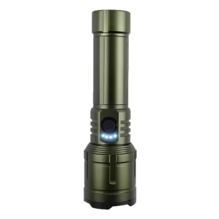 Luz fuerte linterna patrulla camping iluminación exterior blanco láser COB aleación de aluminio - 1