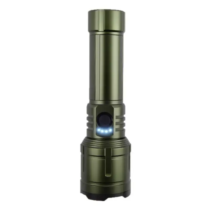 Luz fuerte linterna patrulla camping iluminación exterior blanco láser COB aleación de aluminio - 1