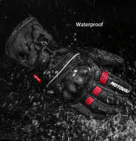 Guantes reflectantes para motocicleta, manoplas cálidas, impermeables, resistentes al viento, táctiles, para Invierno - details 6