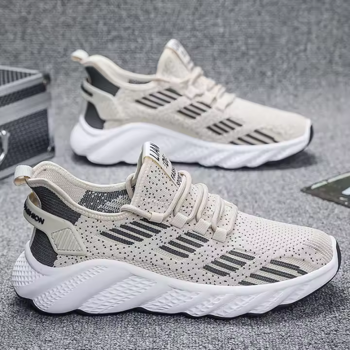 Nuevas zapatillas para correr, zapatillas individuales de malla transpirable para correr con suela blanda y ligera - 1