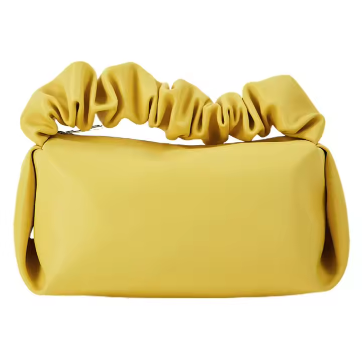 Bolsa de cosméticos de gran capacidad, bolsa de almacenamiento de cosméticos, bolsa decorativa portátil plisada - 1