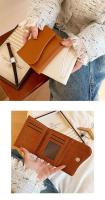 Cartera de Moda para Mujer de Estilo Coreano Multicolor, Múltiples Tarjetas, Patrón de Cocodrilo Clásico, Delgada y 80% de Descuento - details 0