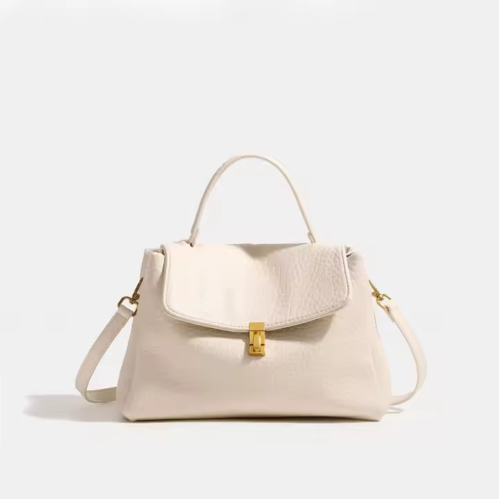 Bolso de mano para documentos, bolso de viaje portátil minimalista 2025 nuevo bolso de mensajero de hombro con textura de gran capacidad para mujer - 1