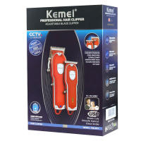 Kemei-cortadora de pelo eléctrica profesional para hombre, máquina de corte de pelo, recargable y ajustable - details 5