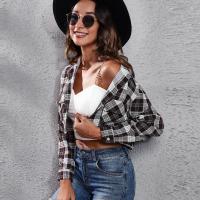 Camisa de Verano Azul a Cuadros Top Elegante para Mujer Moda Joven Novedad 2024 - details 15