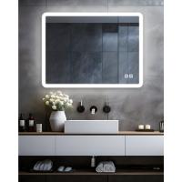 MEESALISA Lisa Espejo de baño Redondo 70 x 70 cm sin iluminación, Espejo de Pared Redondo 700 mm con Marco de Metal Negro Mate, Borde Negro, Vestíbulo, Dormitorio, salón, Decorativo - details 11