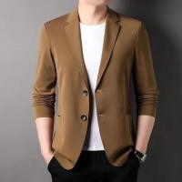 Novedad de verano, chaqueta de traje informal ligera de estilo occidental para hombre, chaqueta ligera de moda de negocios al por mayor - details 4