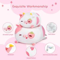 Peluche Kawaii 20CM Vaca Fresa Almohada de Abrazando Juguetes de Animales Lindo Dormir fluffie stuffiez Cojines - details 1