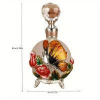 Decoración de boda, botella de Perfume de 25ml, botella de aceite esencial vacía Vintage, botella dispensadora de aceite de mariposa rellenable para niña - details 0
