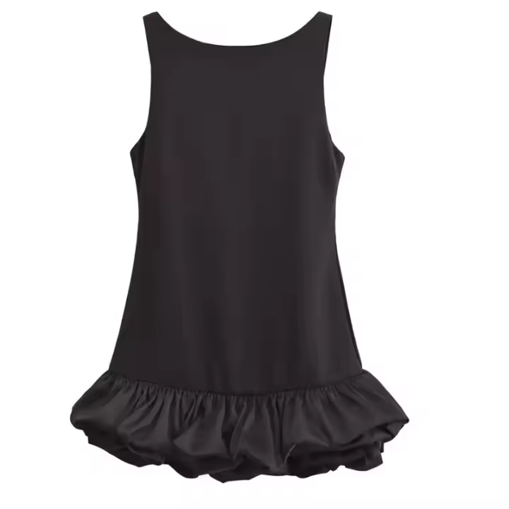 Mini vestido de fiesta de verano sin mangas y sin borlas ropa de mujer - 1