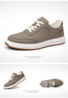 Zapatos Casuales para Hombres, zapatillas blancas De Cuero, Transpirables - details 9
