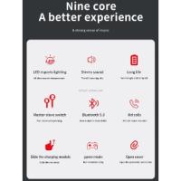 Auriculares inalámbricos TWS M90 Pro, cascos con Control táctil y batería de larga duración, pantalla LED, IPX7, para juegos - details 1