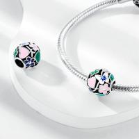 Dijes de la serie Floral en plata de ley 100% auténtica para mujer, joyería fina, pulsera y brazaletes de cumpleaños, material: metal principal - details 43