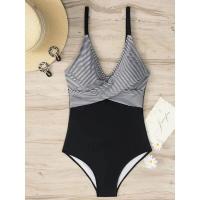 2025 Traje de baño de una pieza de talla grande para mujer, sexy con cuello en V profundo, bikini, tanga, monokini, traje de baño - details 2