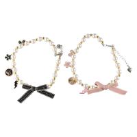 Collar ajustable para mascotas, decoraciones dulces, collar de perlas para gato, colgante de princesa, joyería para gato, suministros para mascotas - details 4
