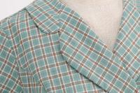 Elegante Vestido Midi Retro con Cuello en Lazo de Cintura Alta Estilo Rockabilly a Cuadros para Mujeres Otoño Vestido Elegante Cinturado - details 7