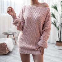 Vestidos de un solo hombro de ganchillo para mujer, minivestido informal de punto suelto, traje de fiesta de graduación, diseñador - details 13