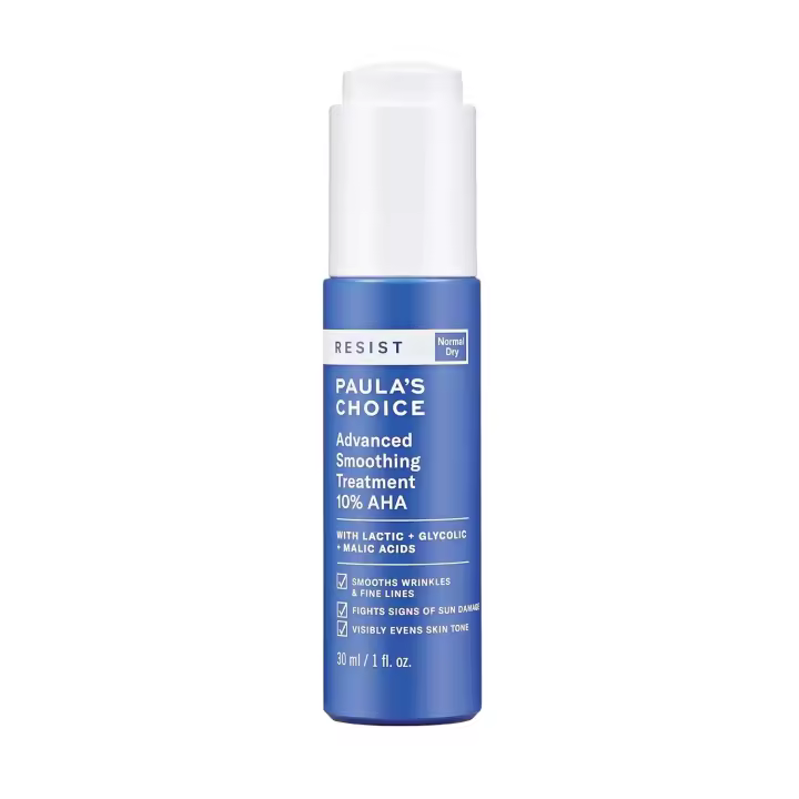 Paula's Choice RESIST Tratamiento suavizante diario 5% AHA con ácido glicólico y ceramidas, loción exfoliante antienvejecimiento para pieles secas, - 1