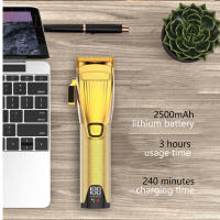 Cortadora de pelo profesional con cable/inalámbrica para hombres, recortadora ajustable, potente cortadora de pelo eléctrica, recargable - details 1