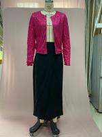Chaqueta de Lentejuelas Versátil de Moda Manga Larga, Cuello Abierto, Brillo - details 8