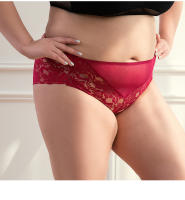 Sujetador De Talla Grande Para Mujer, Bragas De Encaje De Cintura Media, Ropa Interior Transparente, Sexy, Sueva y Cómodo - details 9
