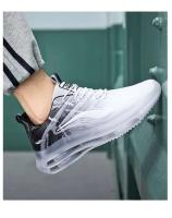 Nuevos zapatos deportivos informales para hombre de alta calidad, parte superior de tela de malla transpirable, zapatos para caminar con suela de PVC de palomitas de maíz antideslizantes elásticas - details 8