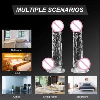 Plug de Anus y Vagina de Gelatina Suave Transparente Juguete Sexual Realista de 4 Tamaños para Mujeres Hombres Salud Sensual - details 7