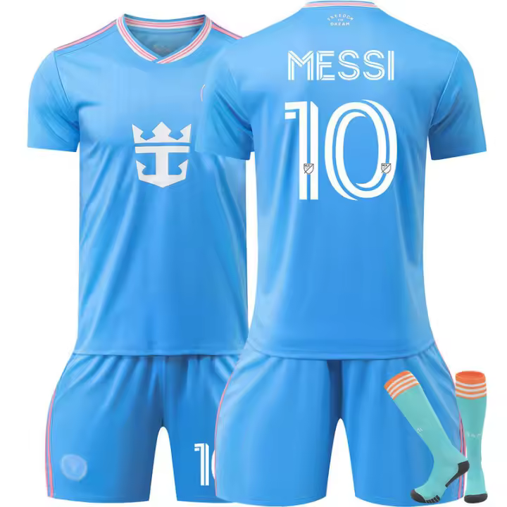 25-26 Miami Inter 10 Messi Jersey 9 Suárez Camiseta de fútbol de la Liga Mayor de Béisbol Beckham - 1