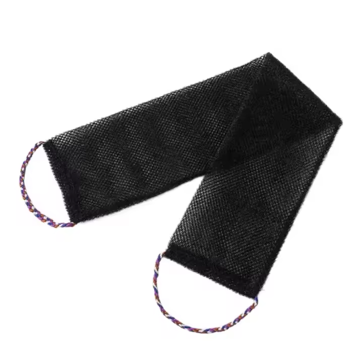 Toalla exfoliante para espalda de tira larga, con cuerda de baño, esponja de baño de red africana de secado rápido, espuma rápida elástica, 3 uds. - 1