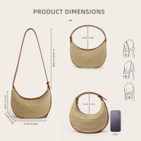 Bolsos cruzados de paja con asa superior para mujer, bolsos y bolsos de paja de verano, bolso de playa con bolso de hombro - details 1