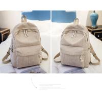 Mochila escolar de diseño de pana para mujer, bolso de hombro a rayas para adolescentes, bolsa de viaje - details 11