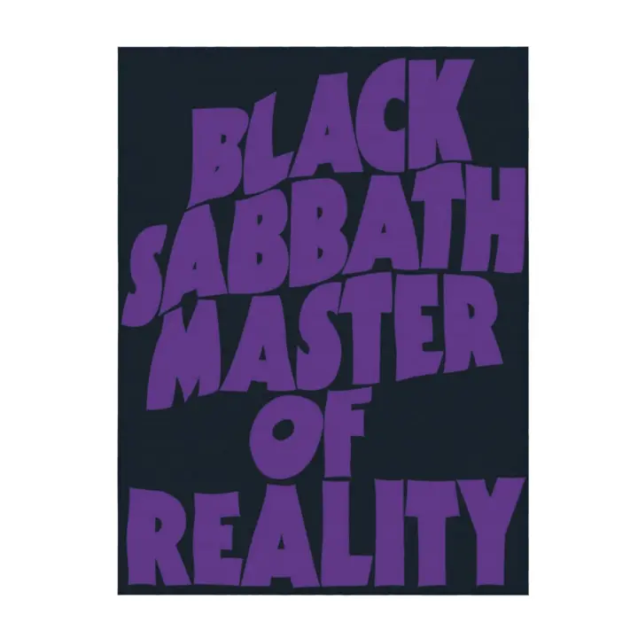 Manta de franela Sabbath Master Of Reality, color negro, para dormitorio, sofá - 1