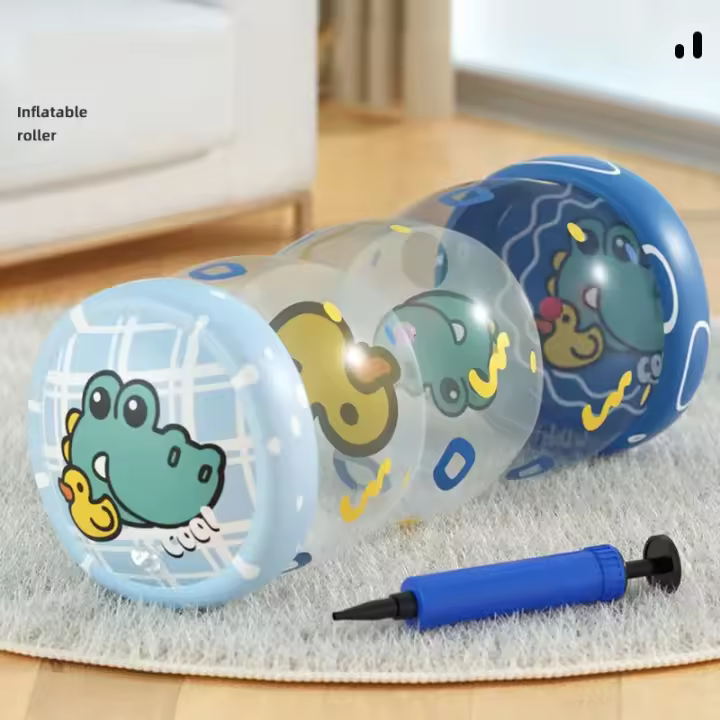 Almohada de juguete para el tiempo de la barriga del bebé, almohada tumbada para bebés, almohadas de apoyo para la cabeza para recién nacidos de alto contraste, tren para gatear para bebés - 1