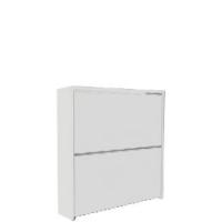 Zapatero con 2 cajones, Madera Aluminio, Gris, Conjunto de Muebles - details 9
