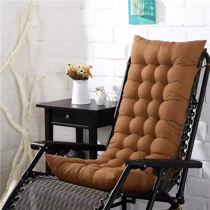 Colchón Sólido Largo para Reclinador Silla de Balanza de Ratán Cubierta de Sofá para Jardín Respicio Asiento de Tatami Sin Silla - 1