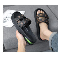 Nuevas zapatillas con amortiguación de aire de fondo grueso de gran tamaño, zapatillas de una palabra para sandalias al aire libre de verano para hombres y dos zapatillas para la playa - details 14