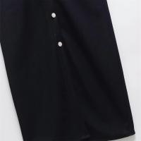 PB&ZA 2025, temperamento de solapa de manga corta, diseño plisado simple y versátil, vestido de un solo pecho, falda larga - details 8