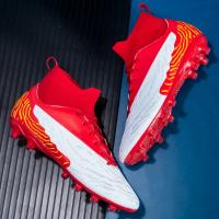 Zapatos de Fútbol de Caña Alta AG/FG Cleats para Hombres y Niños Deportivas de Entrenamiento para Adultos y Niños - details 19