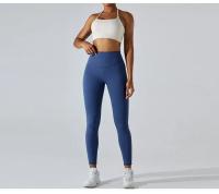 Pantalones deportivos de yoga para mujeres Cintura alta Entrenamiento rápido Control de barriga Elevación de glúteos Material de nylon Temporada primavera/verano - details 20