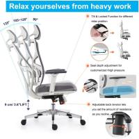 Silla de Oficina Ergonómica Resalto Alto con Reposabrazos 4D, Altura Ajustable, Soporte Lumbar y Reposacabezas 2D - details 3