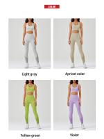 Traje de Yoga sin costuras para mujer, chaleco deportivo a prueba de golpes, mallas de cintura alta, pantalones de Yoga para correr - details 10