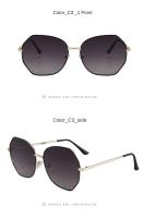 Gafas de sol de mujer, de moda mariposa marco gafas de sol de metal, gafas minimalistas UV385 - details 13