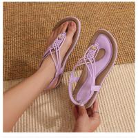 Sandalias de Mujer Bohemias Tejidas 2025 Suela Plana Tallas 36-44 Estilo Veraniego Casual para Playa y Ciudad - details 27