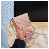 Bolsa de Teléfono Móvil de Lujo Ligera con Cadena de Perlas Bolsa de Verano a la Moda para Mujeres - details 30