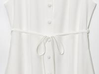 Vestido de moda para mujer, estilo nuevo, versátil, sin mangas, con botones en la cintura y forro. - details 15
