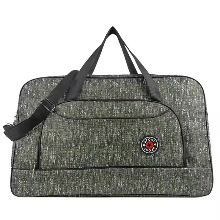 Bolso de viaje multifuncional de gran capacidad, informal, con letras simples, para Yoga, bolso cruzado para gimnasios, viajes de negocios - 1